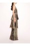 Women Marchesa Dresses | Metallic Filigree Gown Black Gold