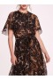 Women Marchesa Dresses | Monarch Midi Dress Black Multi