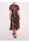 Women Marchesa Dresses | Monarch Midi Dress Purple Multi