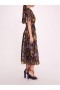 Women Marchesa Dresses | Monarch Midi Dress Purple Multi