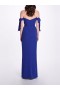 Women Marchesa Dresses | Off Shoulder Bow Sleeve Gown Lapis