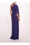 Women Marchesa Dresses | One Shoulder Kaftan Navy
