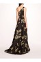 Women Marchesa Dresses | One Shoulder Marigold Ball Gown Black Gold