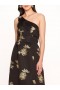 Women Marchesa Dresses | One Shoulder Marigold Ball Gown Black Gold