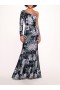 Women Marchesa Dresses | One Shoulder Sequin Gown Navy
