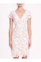 Women Marchesa Dresses | Organic Lace Mini Dress Ivory