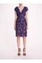 Women Marchesa Dresses | Organic Lace Mini Dress Navy