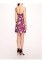 Women Marchesa Dresses | Paradise Satin Mini Dress Amethyst Multi