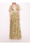 Women Marchesa Dresses | Peonies Gown Green Champagne