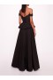 Women Marchesa Dresses | Peplum Taffeta Gown Black