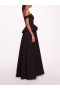 Women Marchesa Dresses | Peplum Taffeta Gown Black
