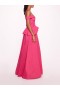Women Marchesa Dresses | Peplum Taffeta Gown Pink