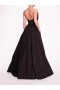 Women Marchesa Dresses | Pleated Taffeta Gown Black