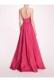 Women Marchesa Dresses | Pleated Taffeta Gown Winter Berry