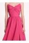 Women Marchesa Dresses | Pleated Taffeta Gown Winter Berry