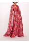 Women Marchesa Dresses | Ribbons Cape Gown Fuchsia