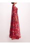 Women Marchesa Dresses | Ribbons Cape Gown Fuchsia