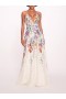 Women Marchesa Dresses | Ribbons Gown Ivory Multi