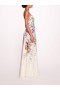 Women Marchesa Dresses | Ribbons Gown Ivory Multi