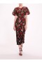 Women Marchesa Dresses | Roses Tulle Midi Dress Black Red