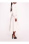Women Marchesa Dresses | Rosette Ruffle Midi Dress Ivory