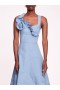 Women Marchesa Dresses | Rosette Ruffle Sundress Denim Blue