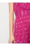 Women Marchesa Dresses | Sequin Dot Texture Tea Length Dress Fuchsia