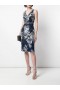 Women Marchesa Dresses | Sequin Embroidered Cocktail Dress Navy