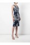 Women Marchesa Dresses | Sequin Embroidered Cocktail Dress Navy