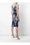 Women Marchesa Dresses | Sequin Embroidered Cocktail Dress Navy