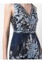 Women Marchesa Dresses | Sequin Embroidered Cocktail Dress Navy