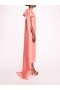 Women Marchesa Dresses | Silk Mikado Midi Dress Coral