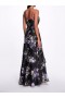 Women Marchesa Dresses | Strapless Floral Gown Black