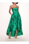 Women Marchesa Dresses | Strapless Marigold Gown Emerald Multi