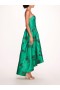 Women Marchesa Dresses | Strapless Marigold Gown Emerald Multi