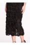 Women Marchesa Dresses | Strapless Tea-Length Rosette Pencil Dress Black