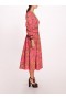 Women Marchesa Dresses | Tansy Midi Dress Fuchsia Multi