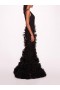 Women Marchesa Dresses | Tulle Rosette Gown Black