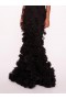 Women Marchesa Dresses | Tulle Rosette Gown Black