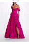 Women Marchesa Dresses | Twist Taffeta Gown Fuchsia