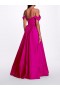 Women Marchesa Dresses | Twist Taffeta Gown Fuchsia
