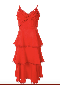 Women Marchesa Dresses | Twisted Tiered Linen Day Dress Fiery Red