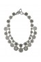 Women Marchesa Jewelry | Black Crystal Encrusted Double Strand Flower Necklace Black Diamond