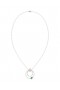Women Marchesa Jewelry | Floral White Gold Pendant Necklace White Gold