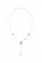 Women Marchesa Jewelry | Floral White Gold Y Necklace White Gold