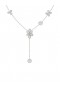 Women Marchesa Jewelry | Floral White Gold Y Necklace White Gold