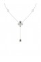 Women Marchesa Jewelry | Floral White Gold Y Necklace White Gold