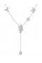 Women Marchesa Jewelry | Floral White Gold Y Necklace White Gold