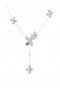 Women Marchesa Jewelry | Floral White Gold Y Necklace White Gold