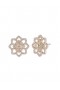 Women Marchesa Jewelry | Gold Lace Floral Button Gold